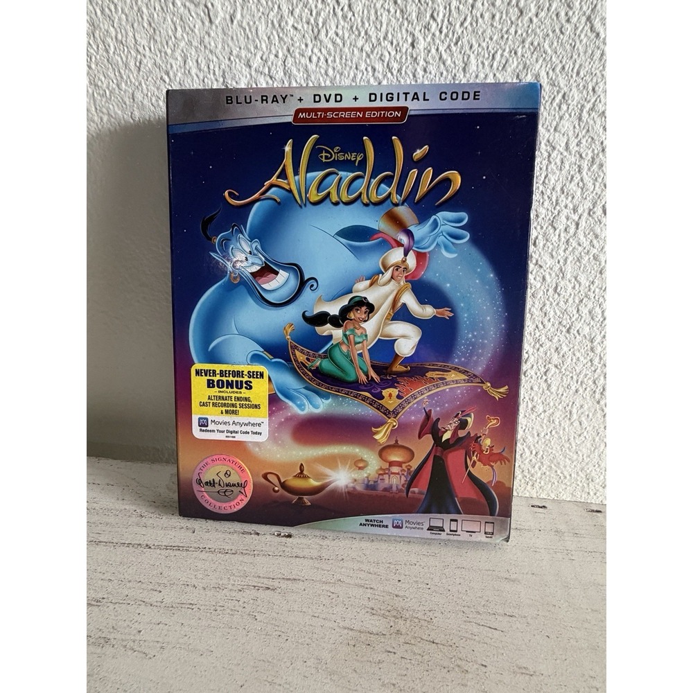 Walt Disney Signature Collection Aladdin Multi- Screen Edition Brand New/Sealed
